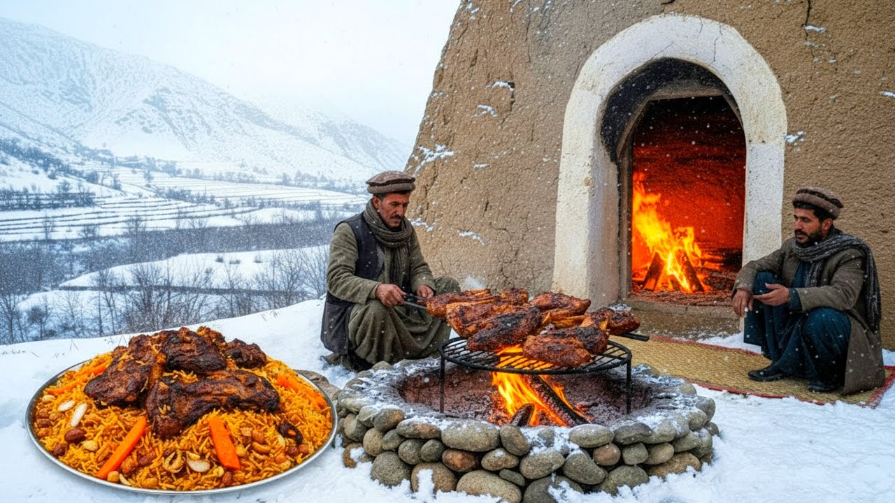 Surviving the brutal winter in Afghanistan's coldest village | cooking to stay warm and daily life