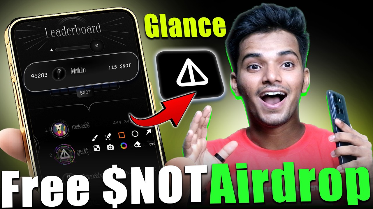 🔥Notcoin Free Airdrop Claim | Instant Withdrawal Notcoin | Glance Game Full Guide