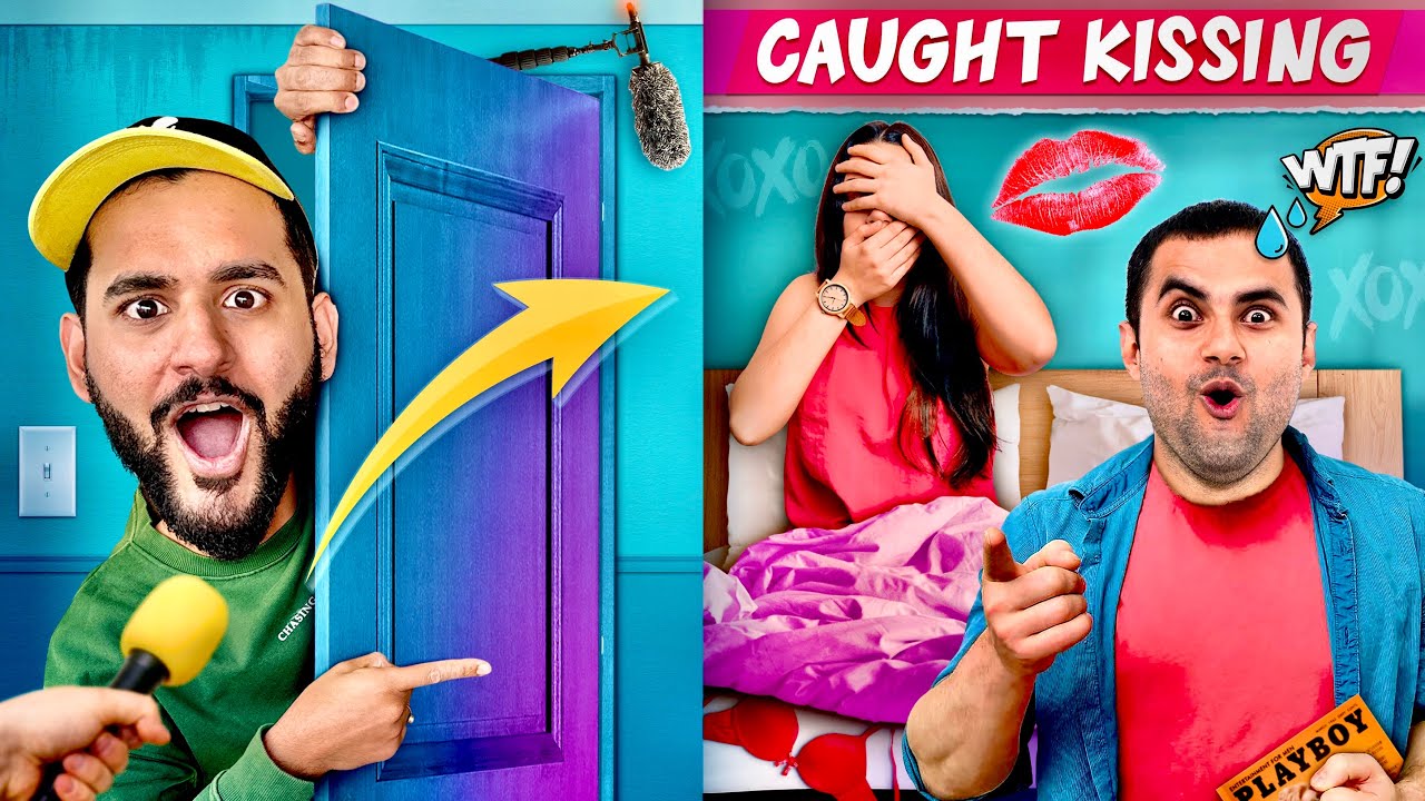 I Hide in my cameraman’s HOUSE & He had no idea about it !! *Caught kissing?*