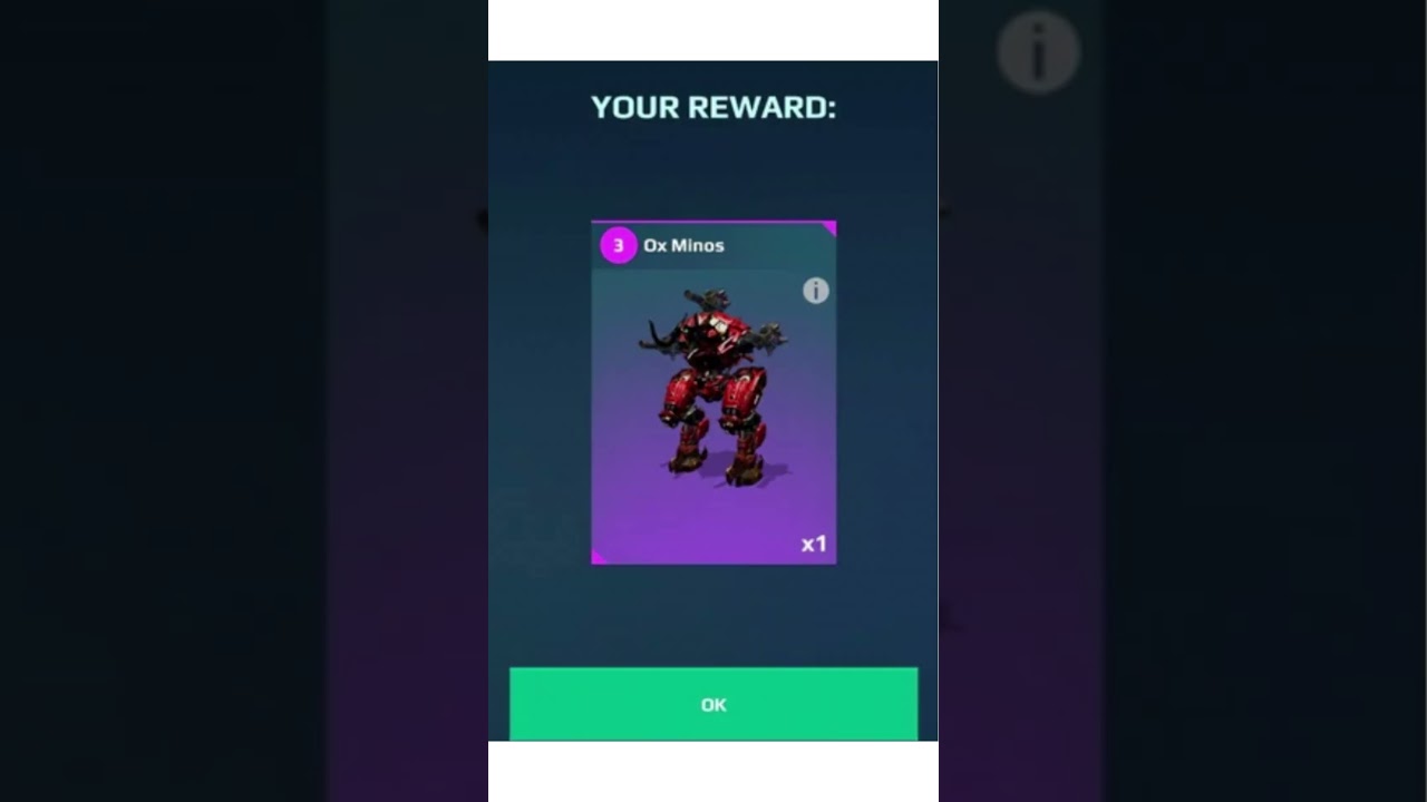 A free OX MINOS in War robots! #warrobots