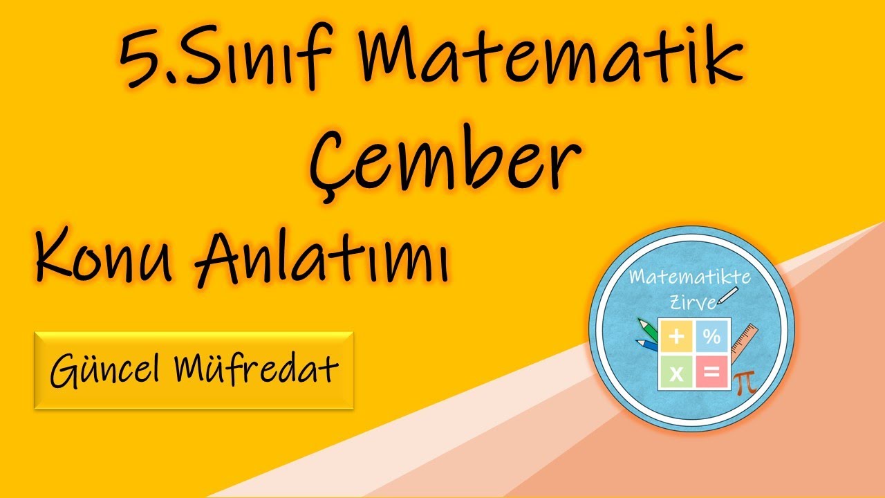 5.Sınıf Matematik | Çember Konu Anlatımı | Güncel Müfredat