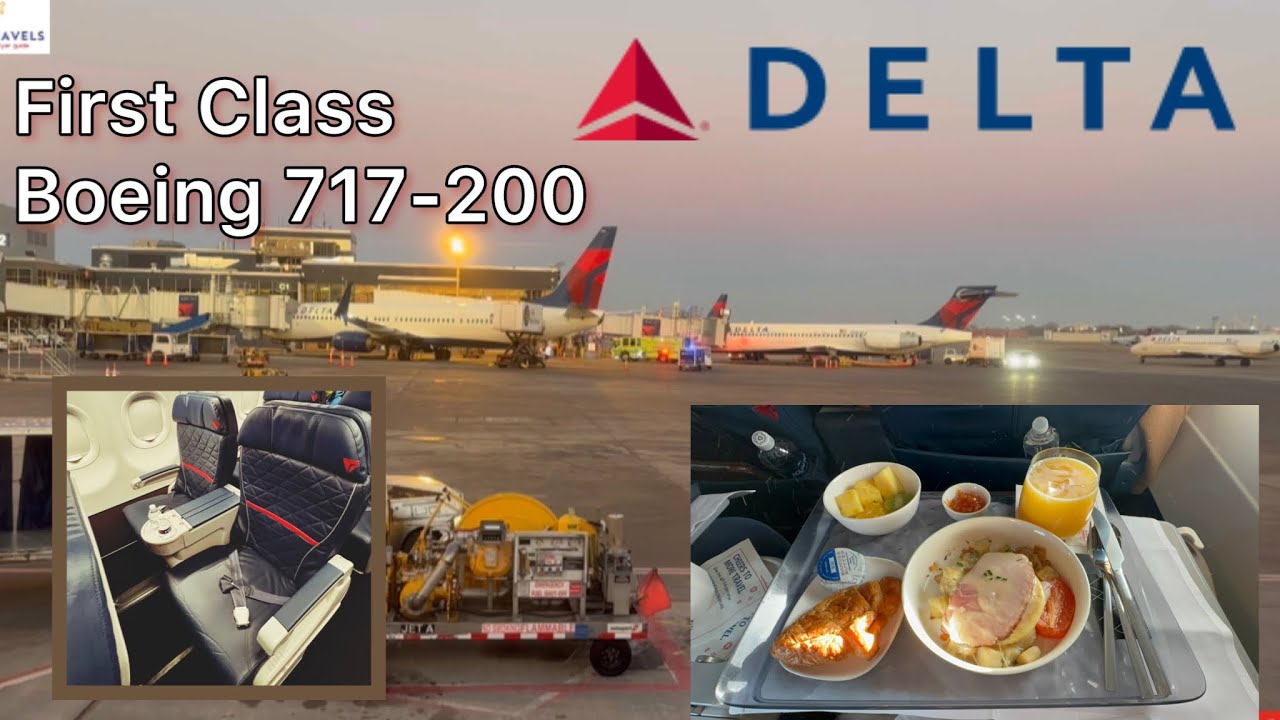 Delta Airlines First Class Review on Boeing 717-200 Minneapolis - Newark