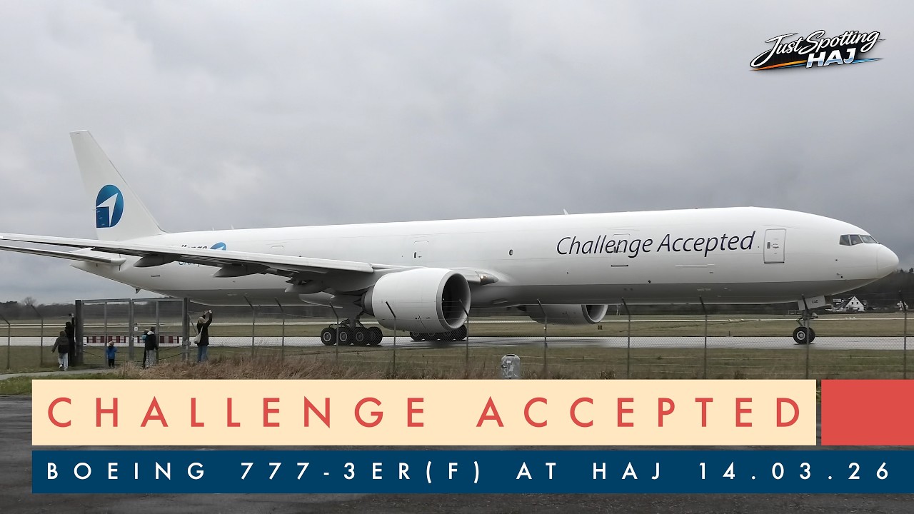 [4K] B777-3ER(F) Challenge Accepted at Hanover Airport (HAJ) 14.03.26
