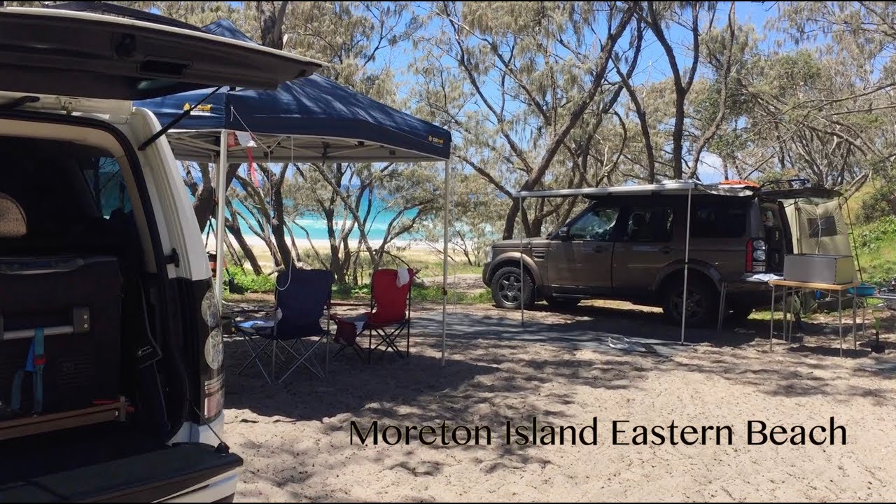 Moreton Island Eastern Beach Camping. Mavic Air and Land Rover Discovery 4 (LR4)