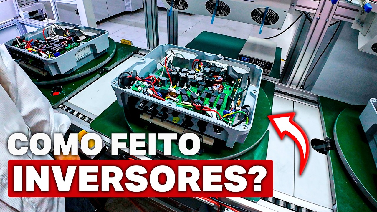 Como são fabricados os INVERSORES híbridos e strings? | Fábrica da HYXIPOWER na China!