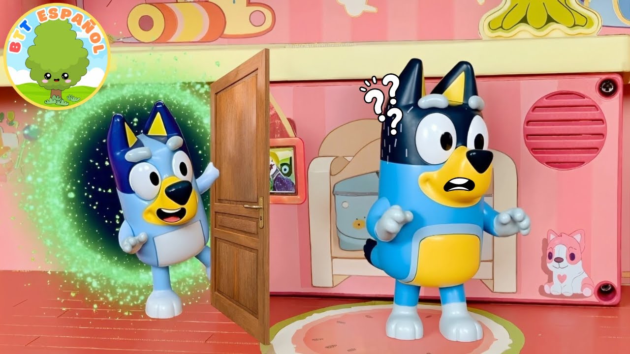 Bluey Construyó un Cuarto Secreto Para Esconderse De Su Papá | Juguetes de Bluey