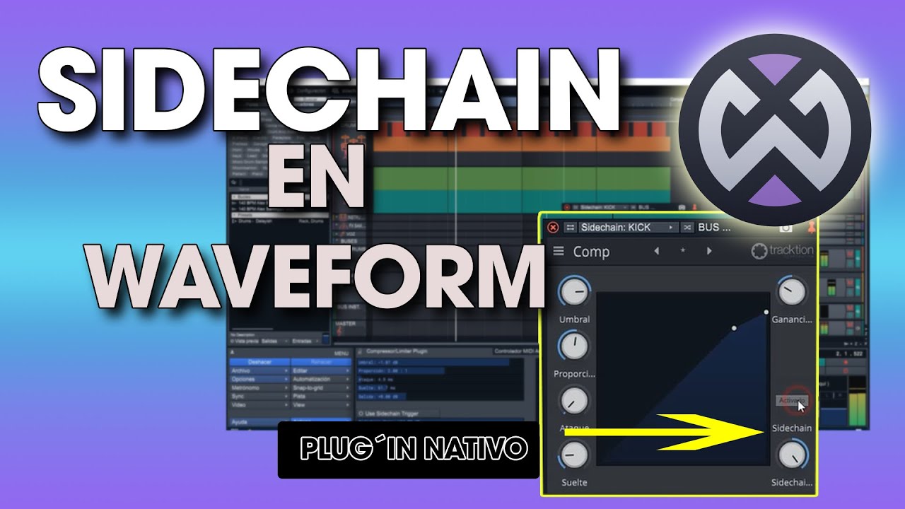 COMO HACER SIDECHAIN EN WAVEFORM 2022 (Con plugin nativo)