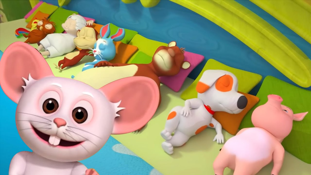 Ten In The Bed, Animal Cartoon and Nursery Rhyme for Kids