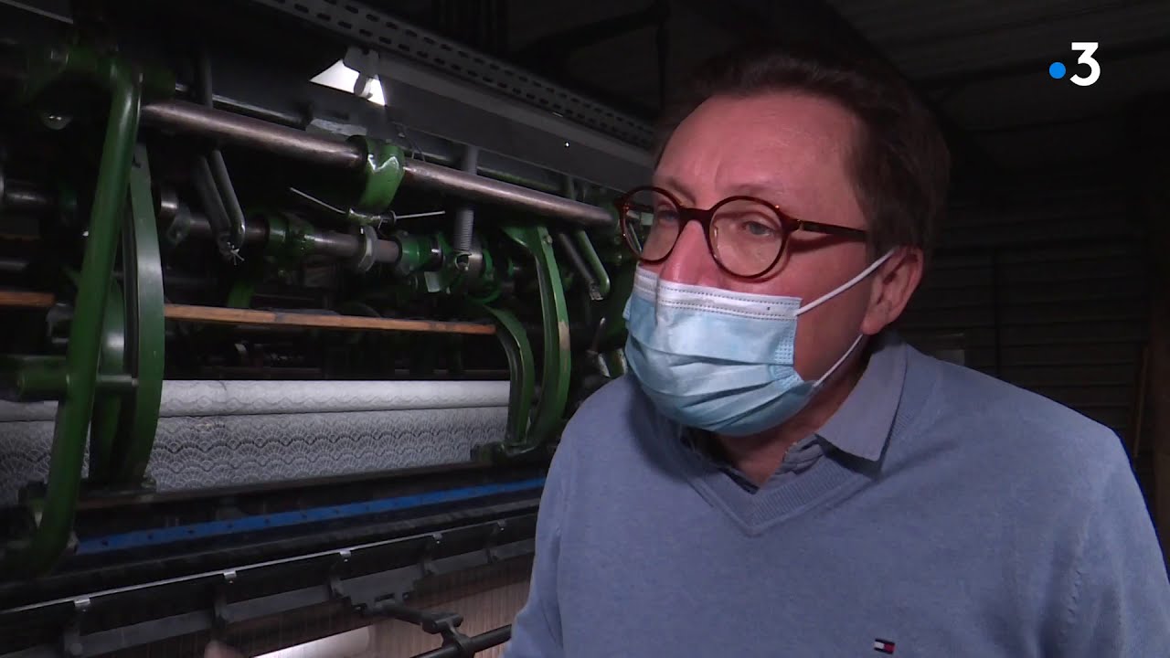 L'entreprise de dentelle en préparation du confinement à Caudry