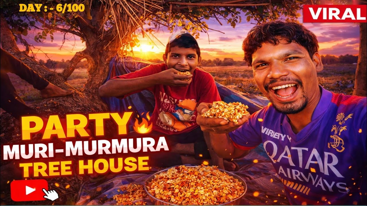 VILLAGE MAI MASTI !! TREE HOUSE MEIN BACHON KE SATH CHATAPATEE MURAMURE PARTY !! EVENING PARTY VLOG 