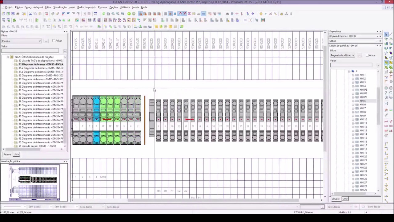 Tutorial EPLAN: Converter bornes simples para duplos