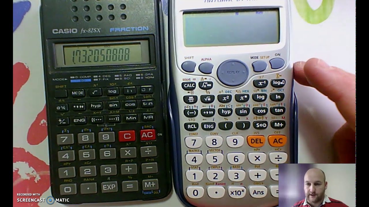 Uso de calculadoras: Boton S-D