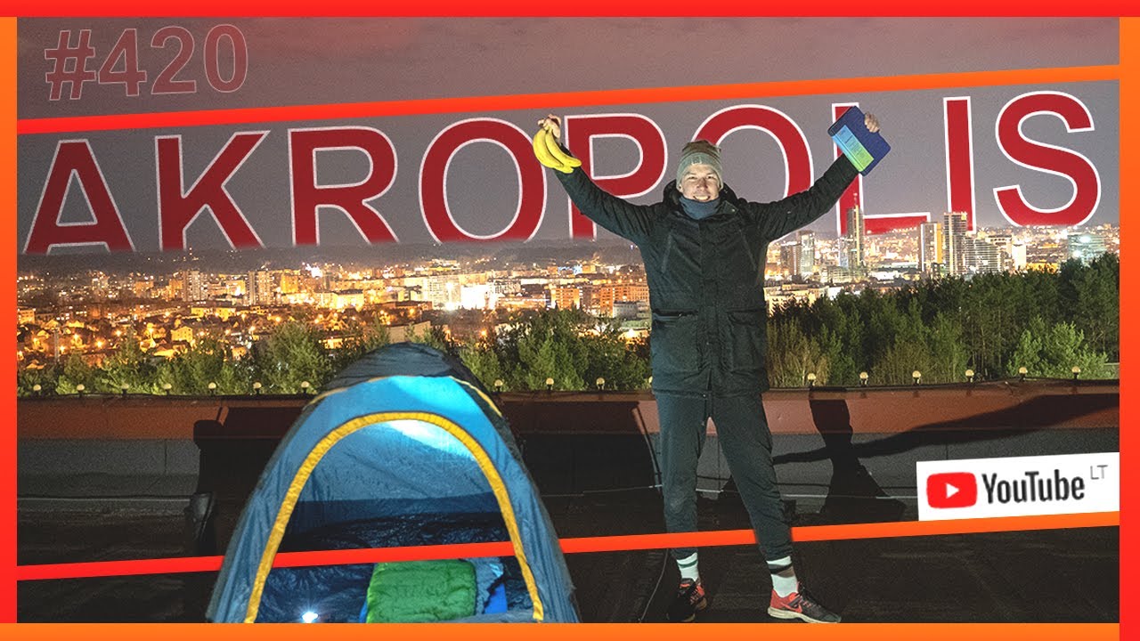 MIEGOJAU  ANT AKROPOLIO STOGO #VILNIUS AKROPOLIS