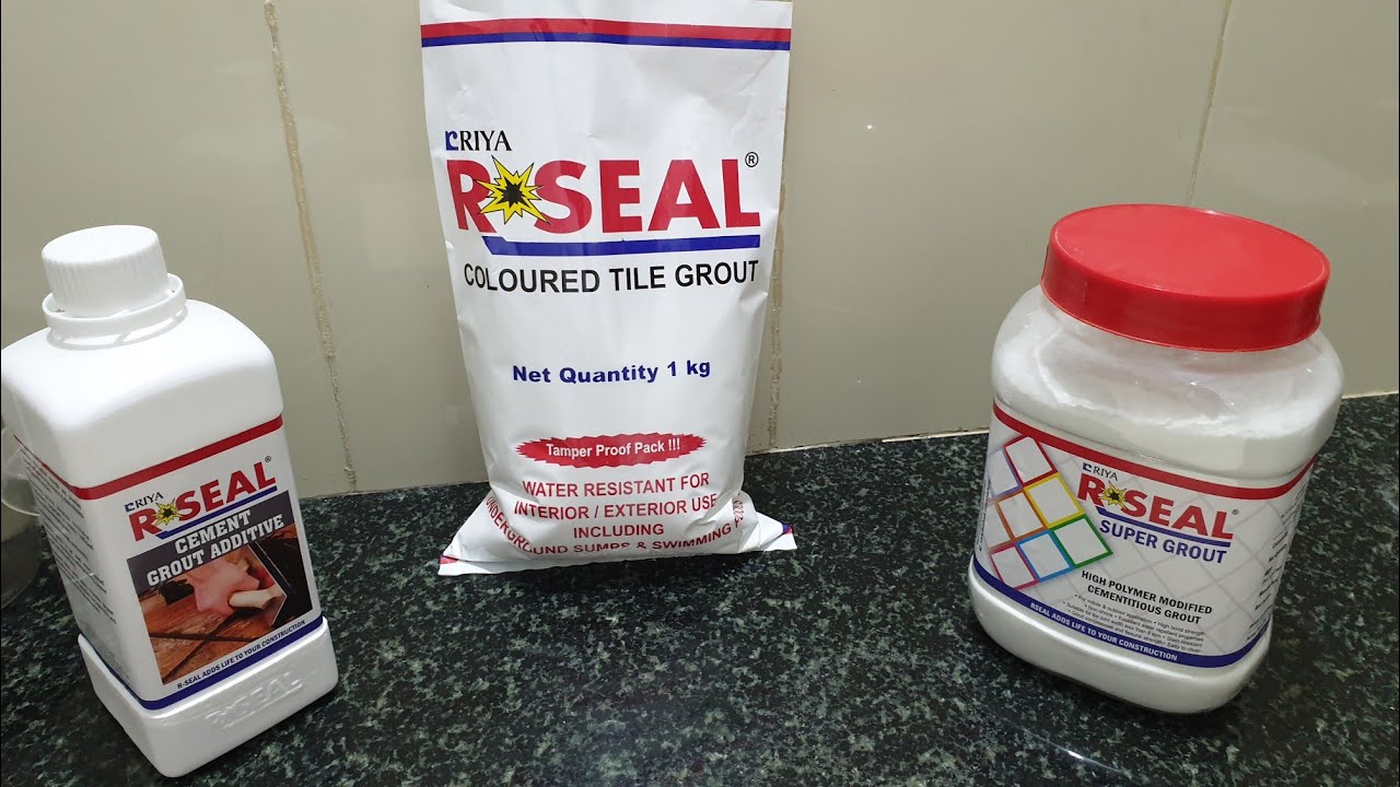 R SEAL Cementitious Coloured Grouts Vs Super Grout | Benefit of Tile Grout Additive