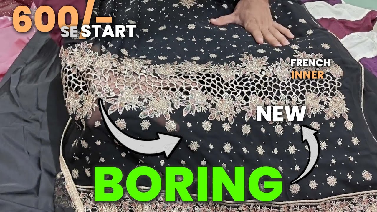 New Boring work Suits | 600₹ to 800₹ | Gazi Fabrics Surat
