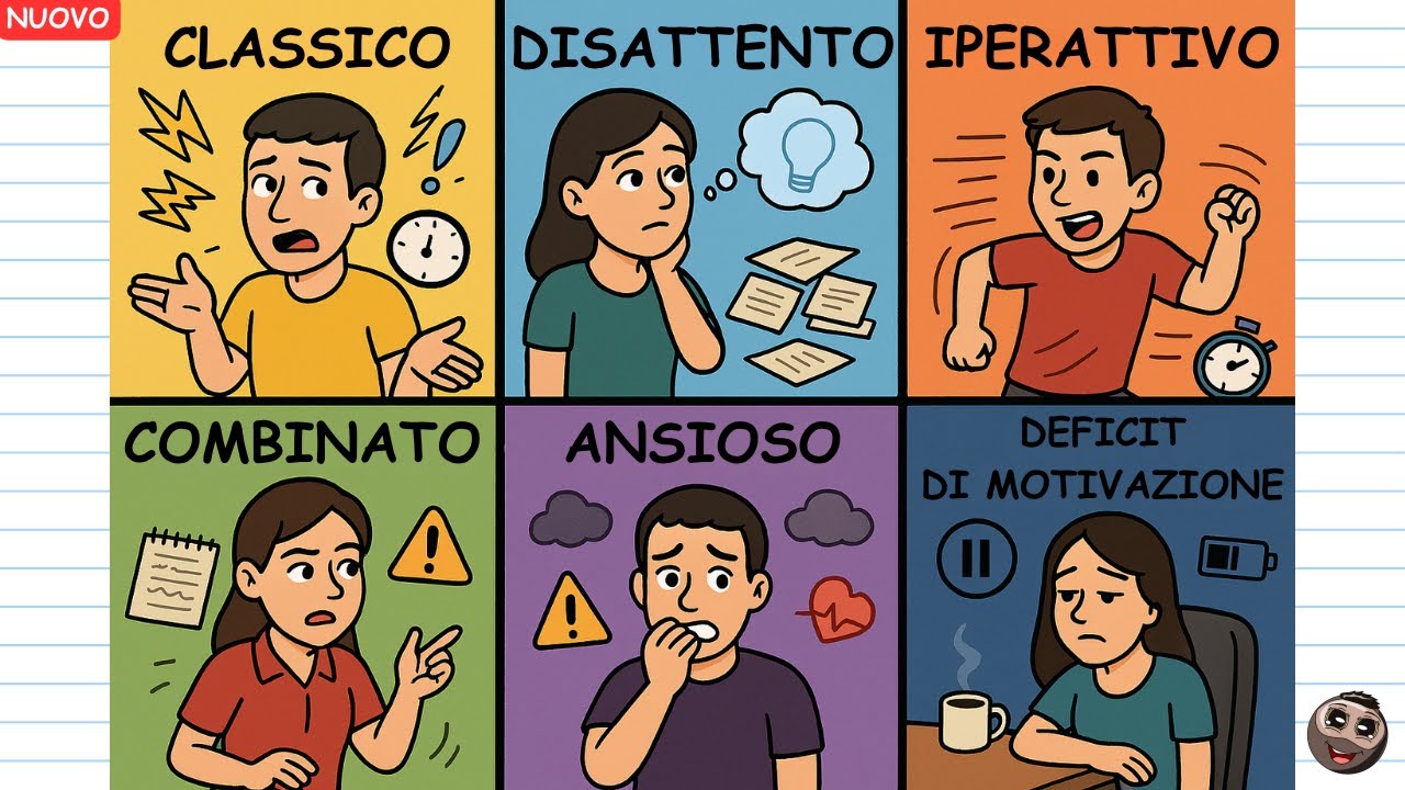 TUTTI i TIPI di ADHD spiegati in 9 minuti