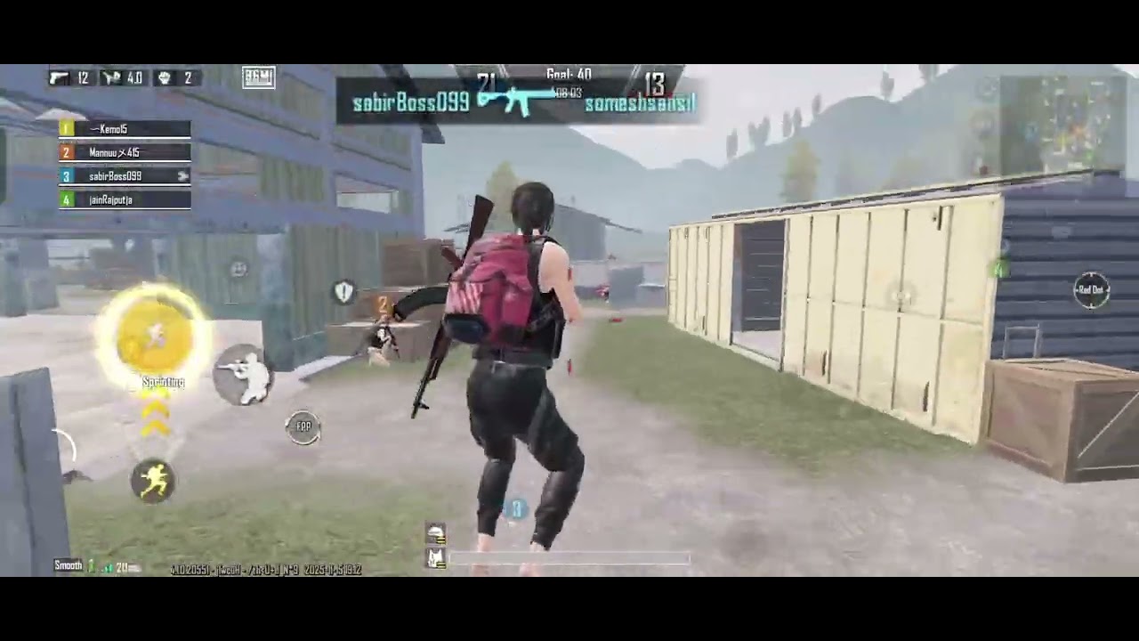 120FPS #pink Gaming #TDM Arena🥵☠️🥵24 kill warld record ⏺️