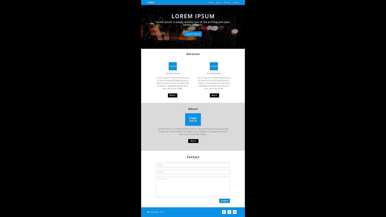 How To Make A WebSite Page In Photoshop [ Part-1]