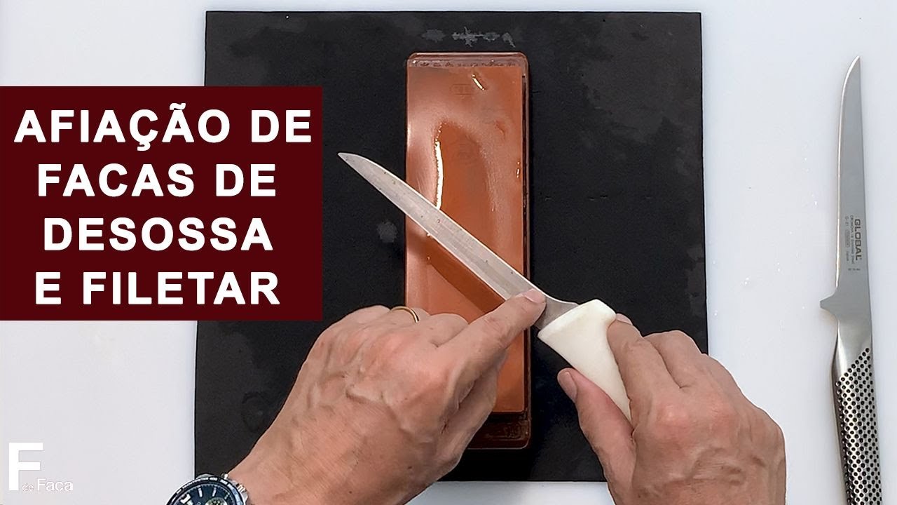 Como amolar faca de desossa e faca de filetar