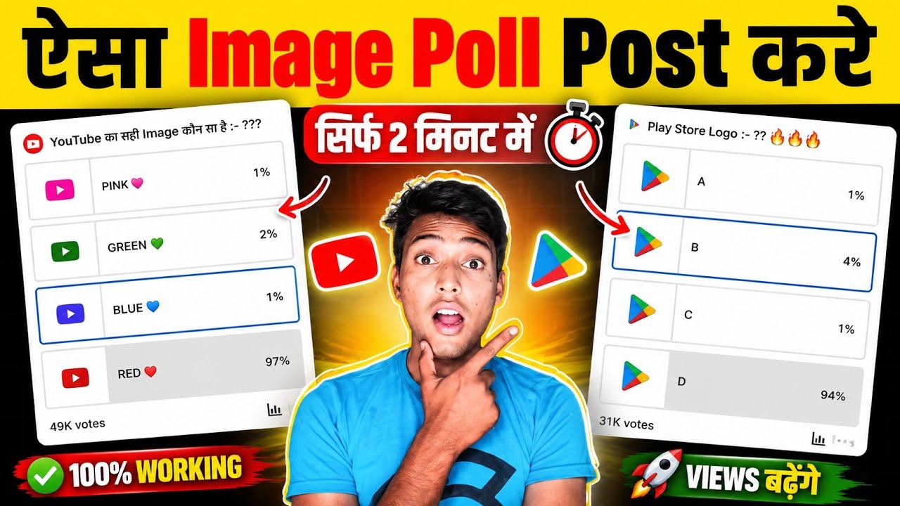 Image Poll Kaise Post Kaise Kare 2025 | Youtube Par image Poll Post Kaise Kare | 100% Viral 