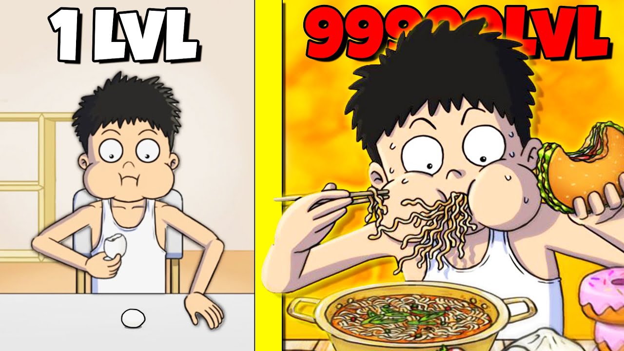 ЭВОЛЮЦИЯ ПОЕДАНИЯ ЕДЫ, МАКСИМАЛЬНЫЙ УРОВЕНЬ! | Food Fighter Clicker
