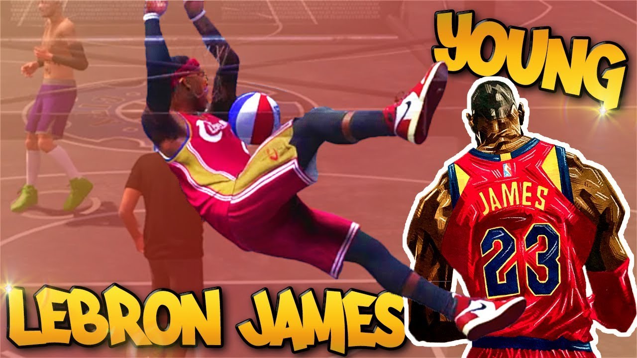 NEW 6'8 Young LeBRON JAMES Build At the Park - NBA 2K18 3v3