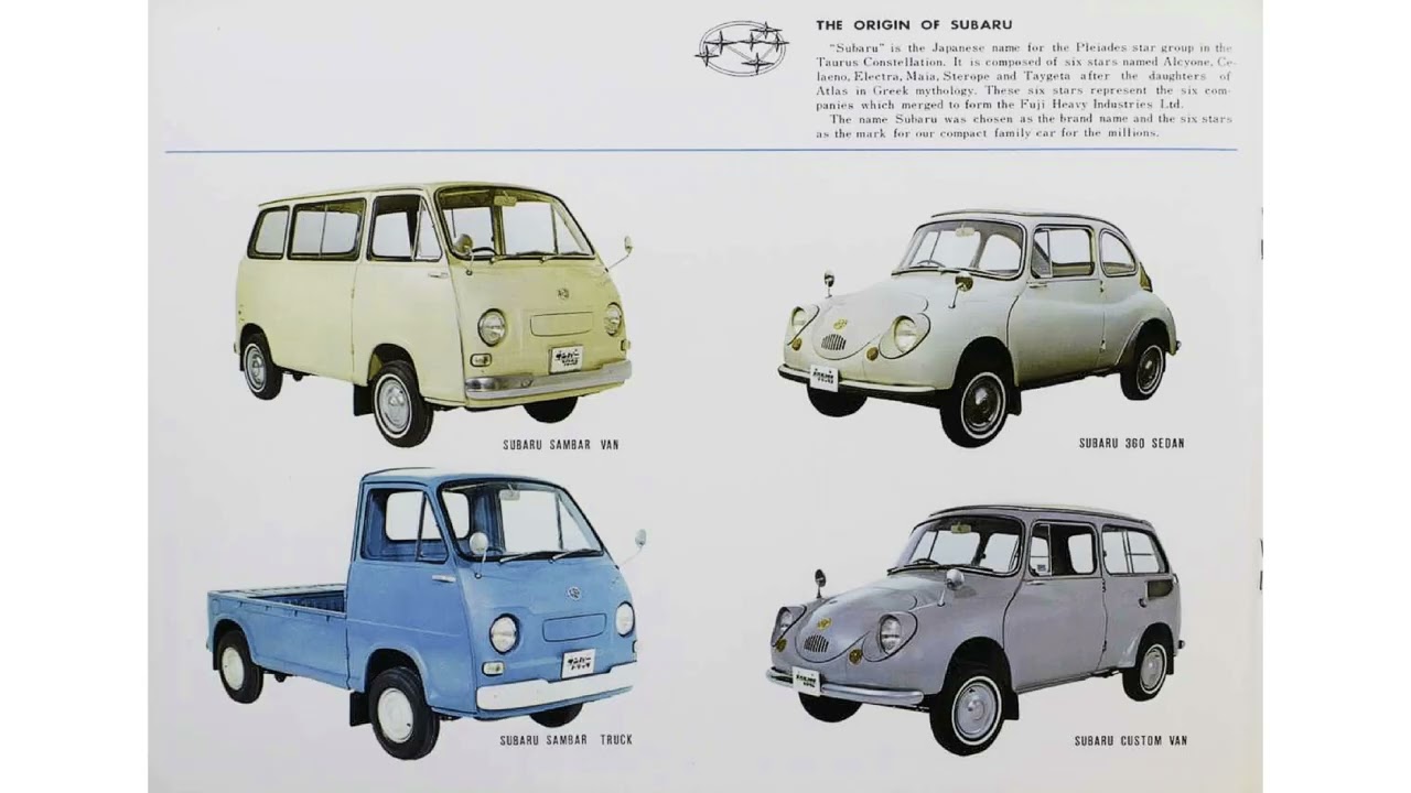 1967 This is Fuji Heavy Industries Brochure. (Subaru).昭和42年 富士重工業のパンフレットです。 （スバル）。
