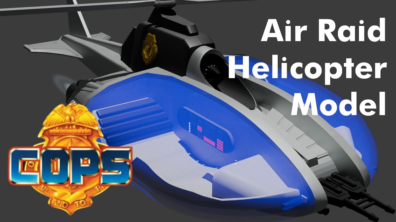 COPS Air Raid Helicopter toy model