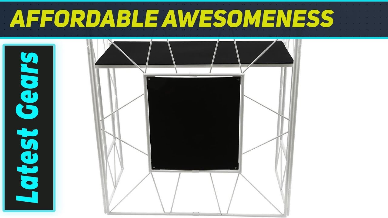 Ultimate Portable DJ Booth Facade Stand for Events & Studios!