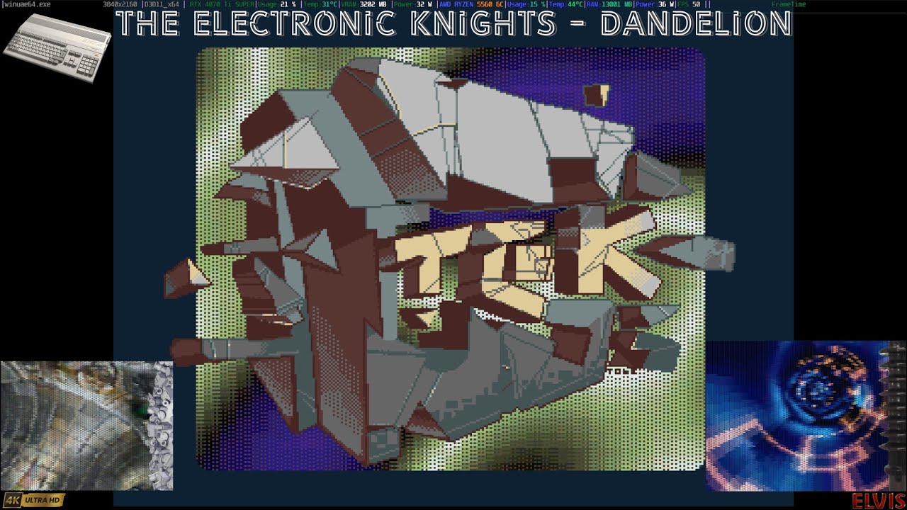 Amiga  OCS/ECS | THE ELECTRONIC KNIGHTS - Dandelion | 3rd place at Datastorm 2017 party | 4K