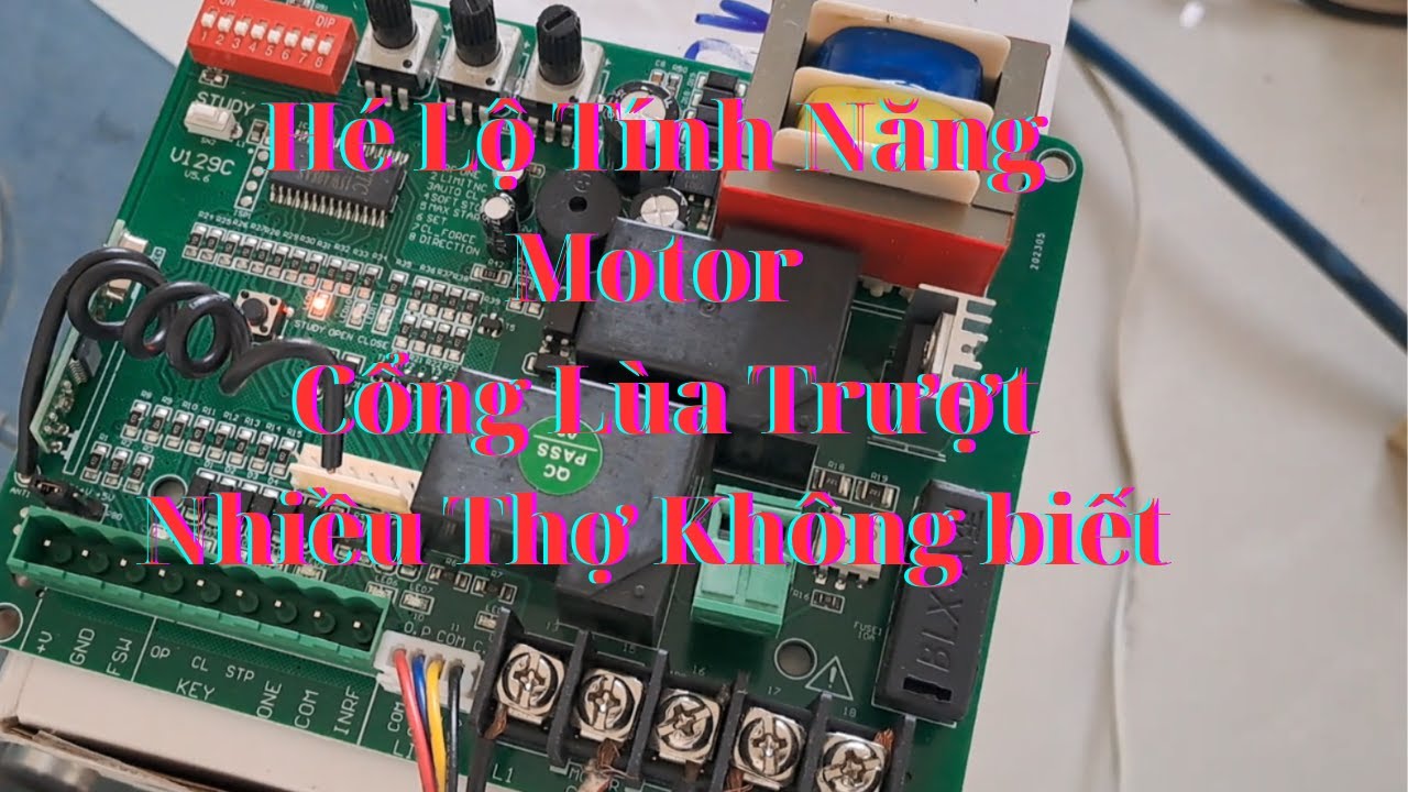 Hướng dẫn cách cài đặt tính năng tự động đóng cho motor cổng lùa trượt YH, giá giảm 1,5 triệu