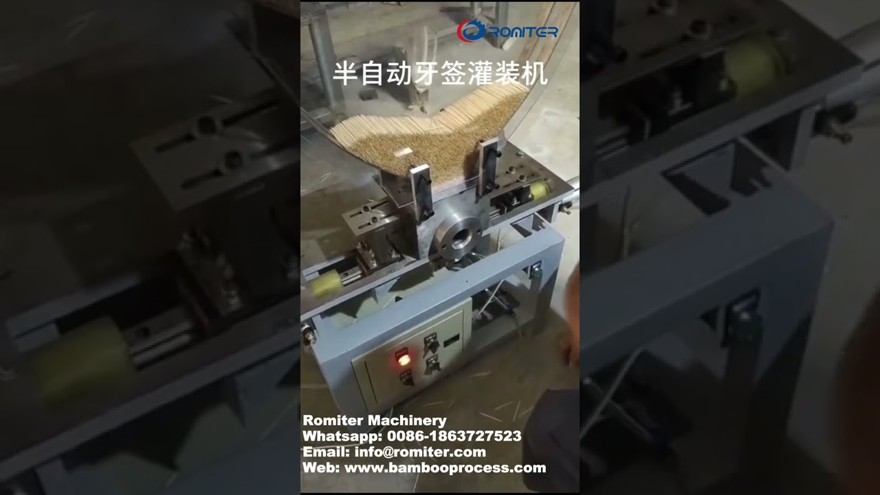 Machine de remplissage de bouteilles de cure-dents