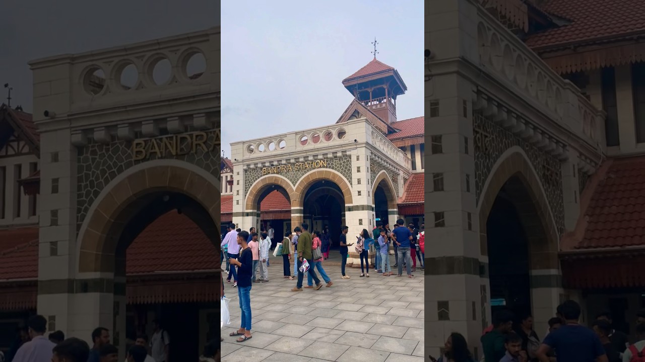 BUSY Bandra Station #india #travel #exploreindia #tourist #mumbai #bandra #train #visit #indian
