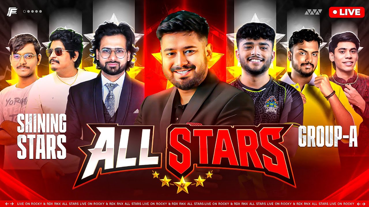 RNX ALL STARS 🔴 LIVE | GROUP B | #freefire #freefirelive #esports