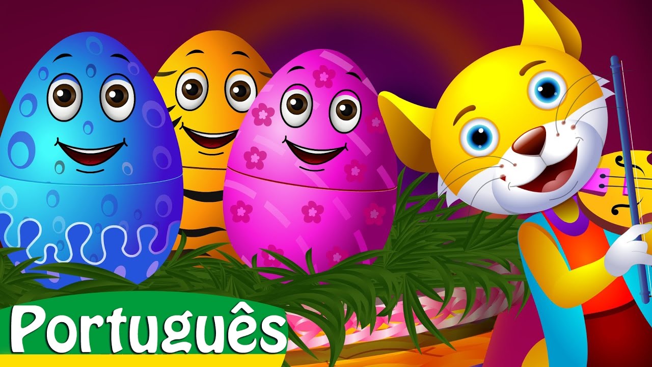 Hey Diddle Diddle | Ovos Surpresa com Brinquedos de Canções de Ninar | ChuChu TV Português