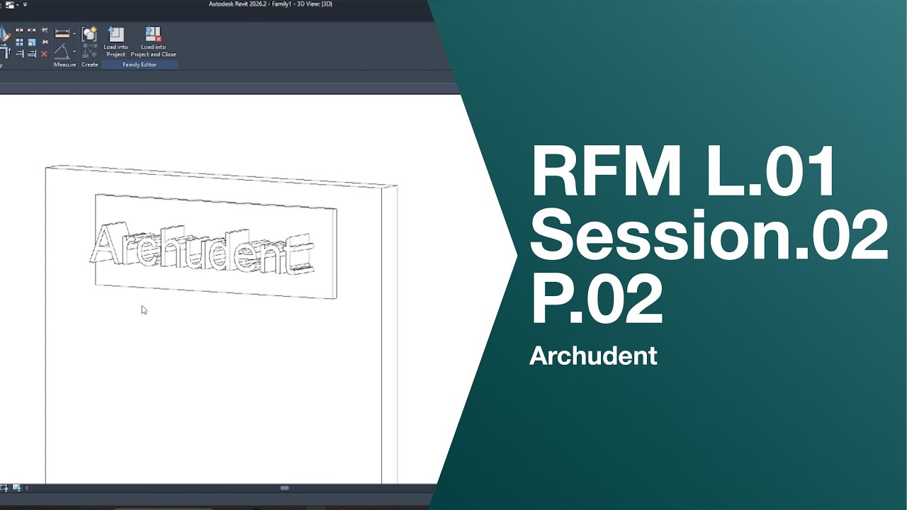 04. Level 01 | Create Models Panel in Revit Family | RFM (الدرس الثاني)