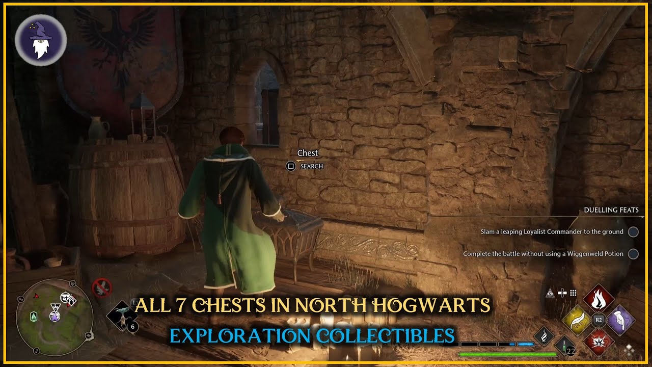 HOGWARTS LEGACY - ALL 7 CHESTS IN NORTH HOGWARTS - EXPLORATION COLLECTIBLES