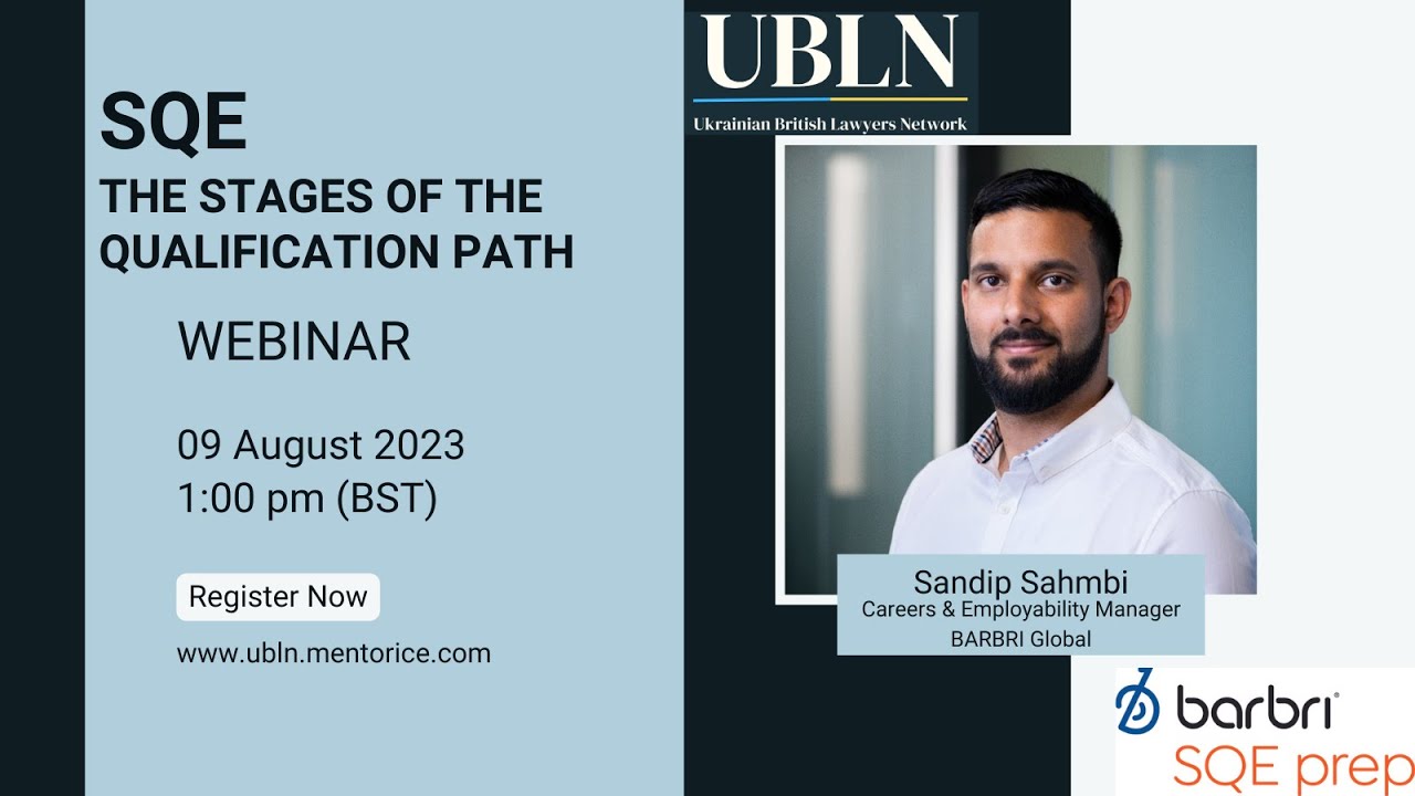 SQE: The Stages of the Qualification Path (with Q&A Session)