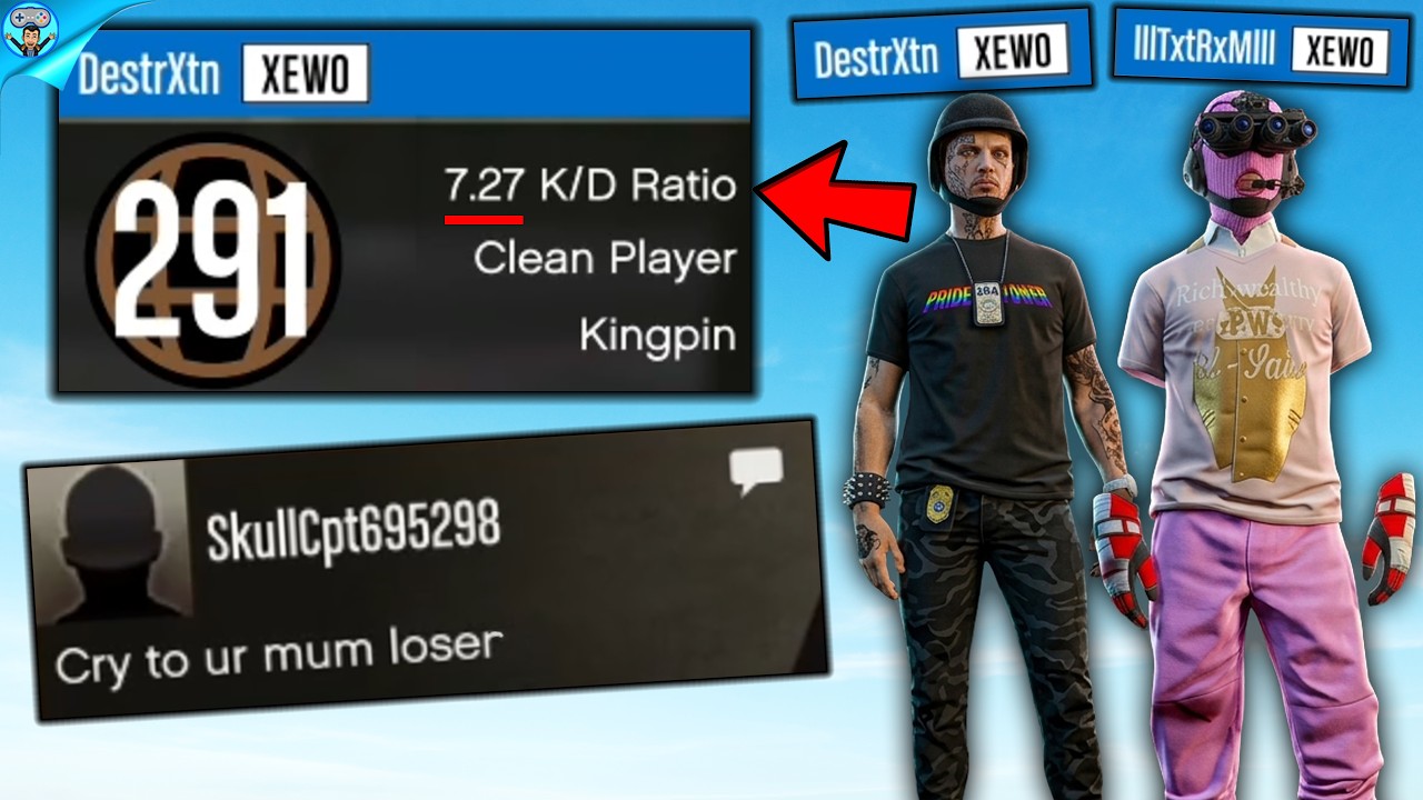 Издевательства над ЖАЛКИМИ испуганными задротами в GTA Online.