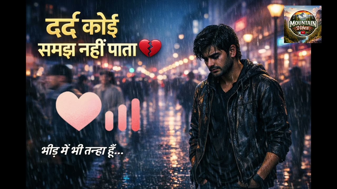 💔 दर्द कोई समझ नहीं पाता | Very Heart Touching Sad Song | Lonely Life Hindi Song