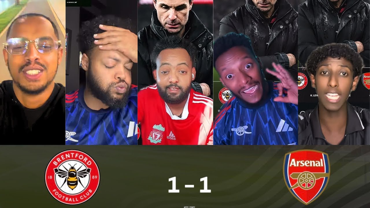 አርሰናል በ ብሬንፎድ ነጥብ ጣለ 1-1 ታዋቂ ቲክ ታከሮች ምን አሉ#alazarasgedom #mensurabdulkeni #arsenal #brentford 