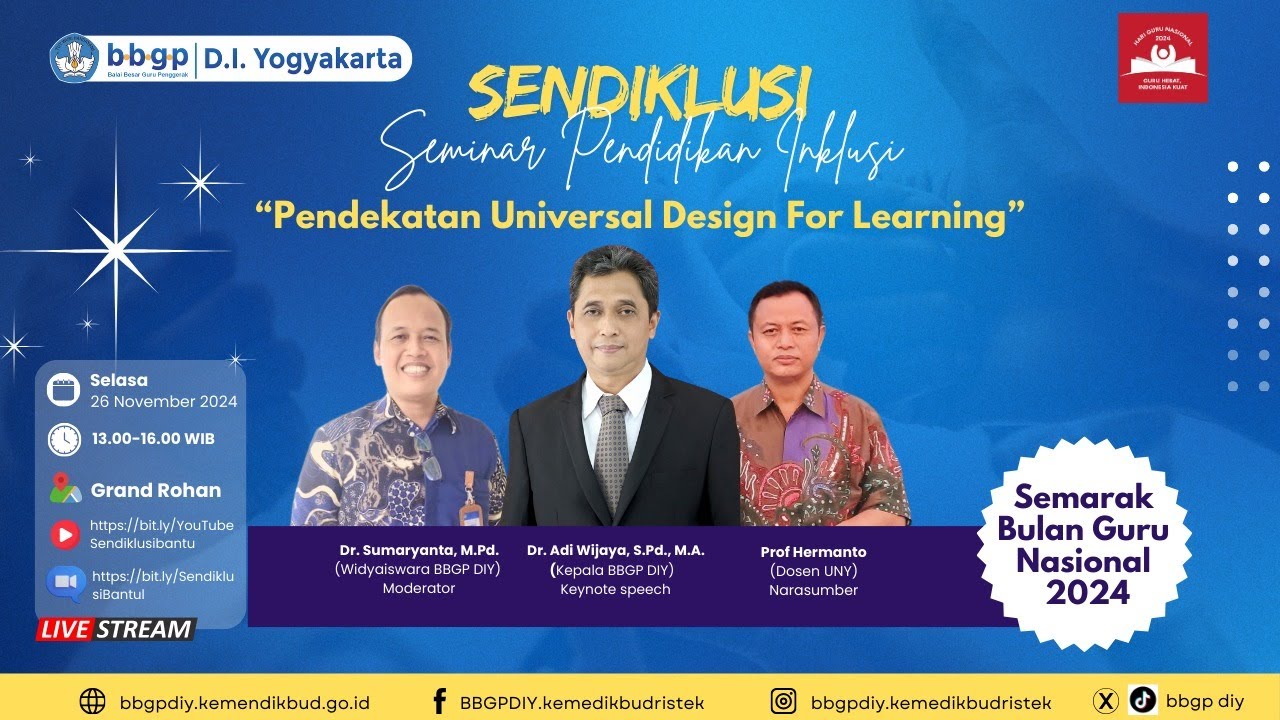 Seminar Pendidikan Inklusi 2024: Pendekatan Universal Design for Learning