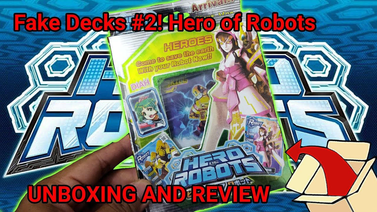 Hero Of Robots Decks Part 2 | FAKE Deck! | UNBOXING & REVIEW #heroofrobots #arcadegames #HOR
