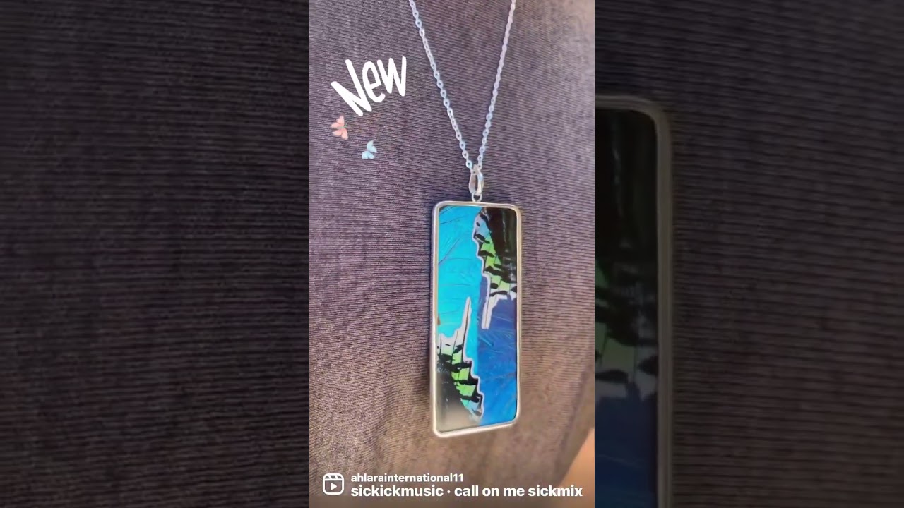 Thesestatement pieces are made from preserved butterfly wings from Peru!