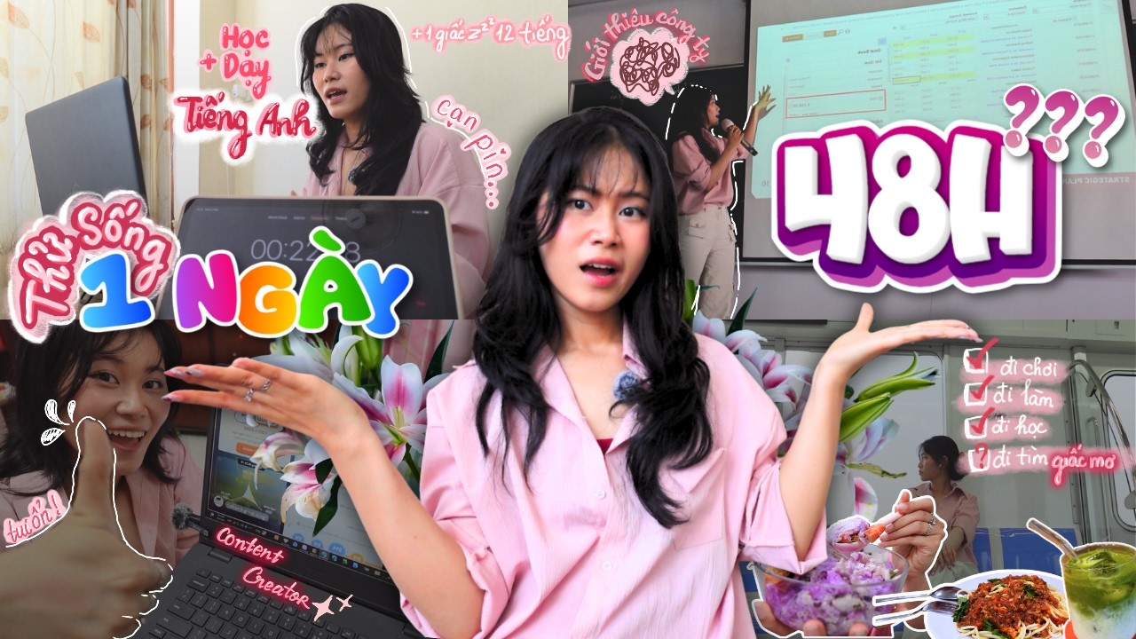 Sống hết mình trong 48 giờ  𝜗𝜚⋆₊˚ Sinh viên Bách Khoa năm 4 chật vật tìm giấc mơ | Junnie Day .✦ ݁˖
