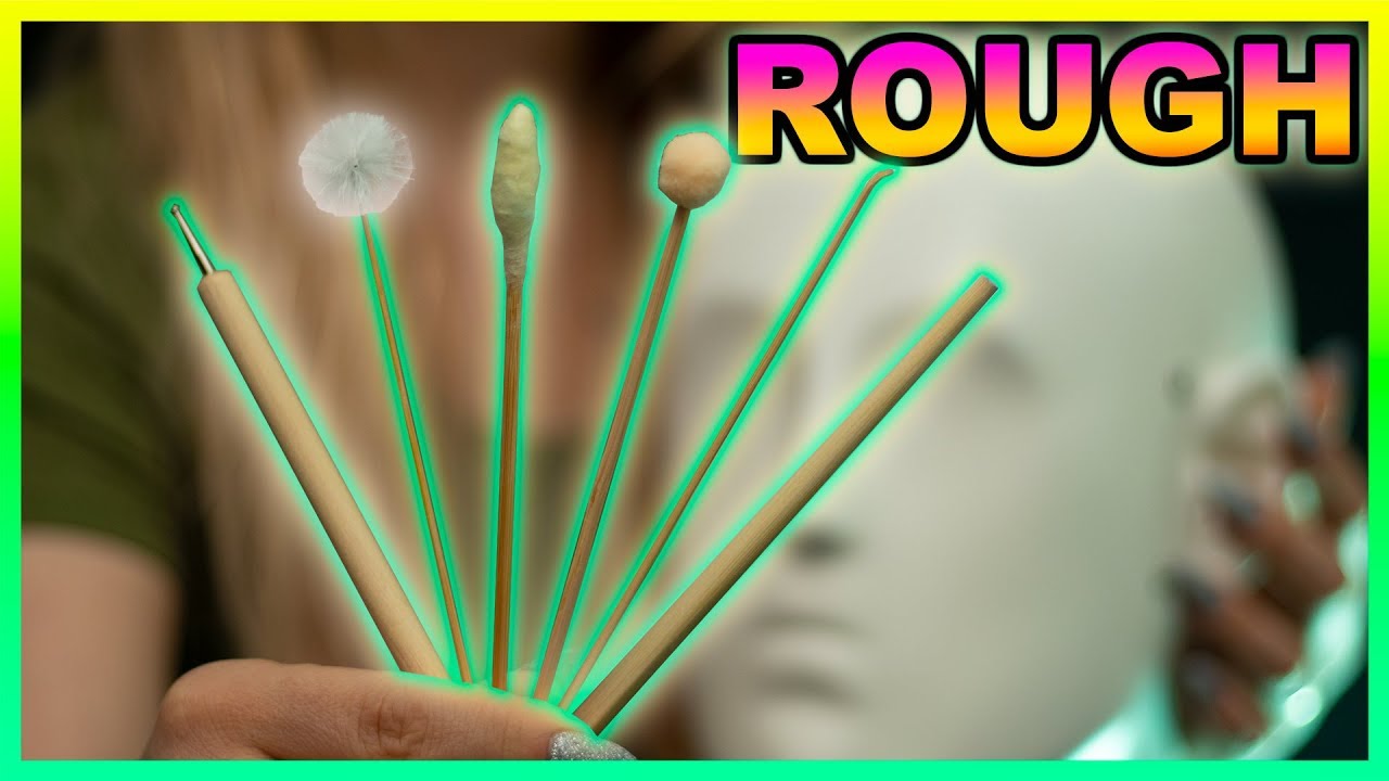 ASMR Rough Ear Cleaning ( no talking ) 1 hour Intense Ear Attention