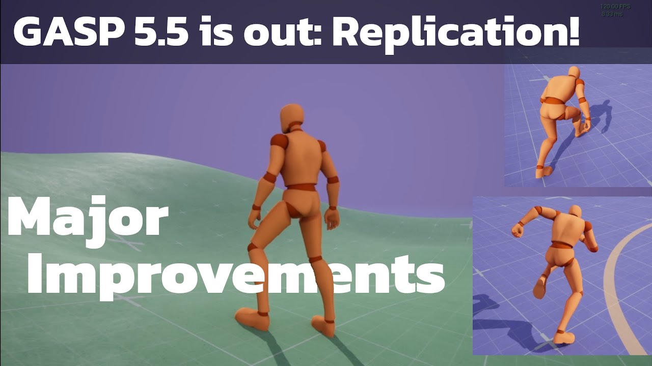 Вышел пример анимации Unreal Game Animation GASP 5.5! Больше анимаций, улучшенная камера и реплик...