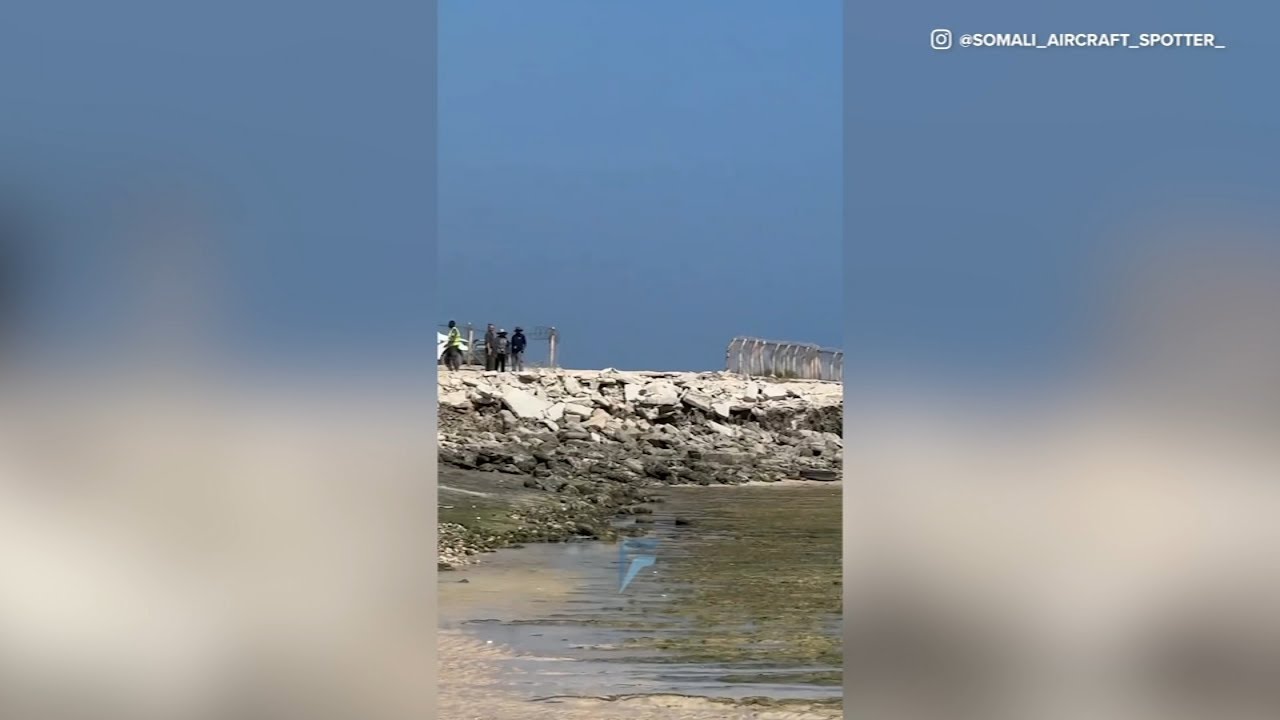 No deaths after plane crashes on beach, officials say