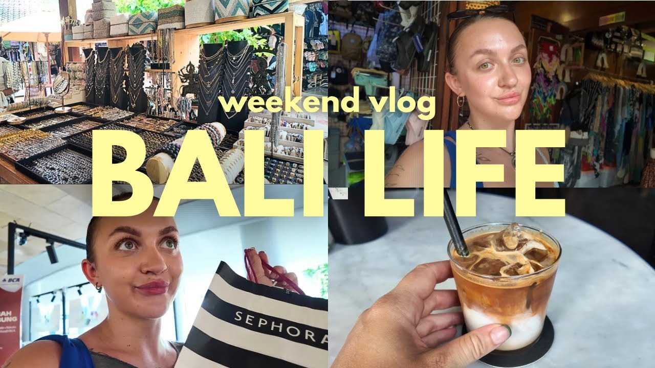 bali weekend vlog - shopping, la brisa markets, beachwalk kuta & canggu life! | travel capsules