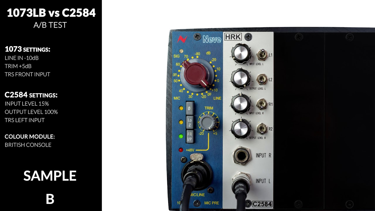 NEVE 1073 VS C2584 + BRITISH CONSOLE | A/B TEST - DRUMS | Bart HRK